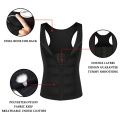 Compression Shirts For Men Zipper Hot Sweat Slimming Body Muscle Shaper Vest Men's Slimming Shapers